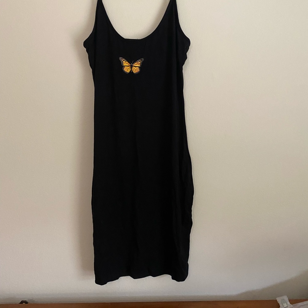 Spaghetti strapped butterfly dress